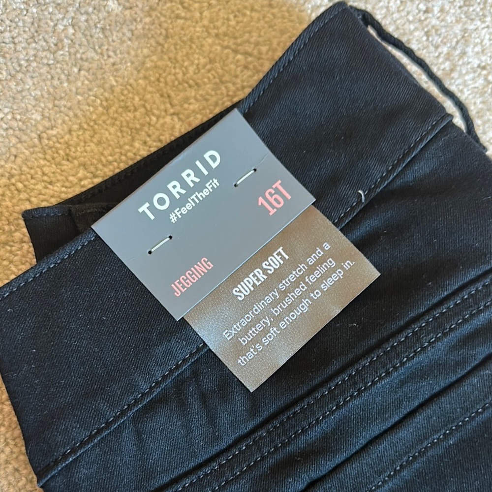 Torrid Super Soft Black Jeggings